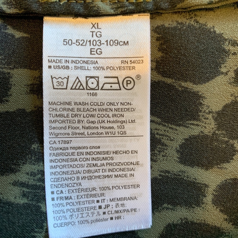 π«π Sleeveless Olive Green Leopard Print Top from BR - Picture 13 of 13